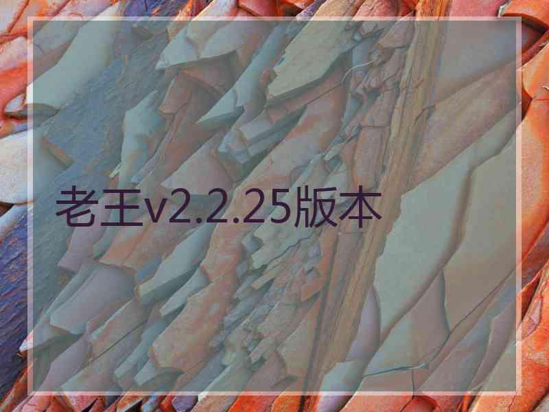 老王v2.2.25版本
